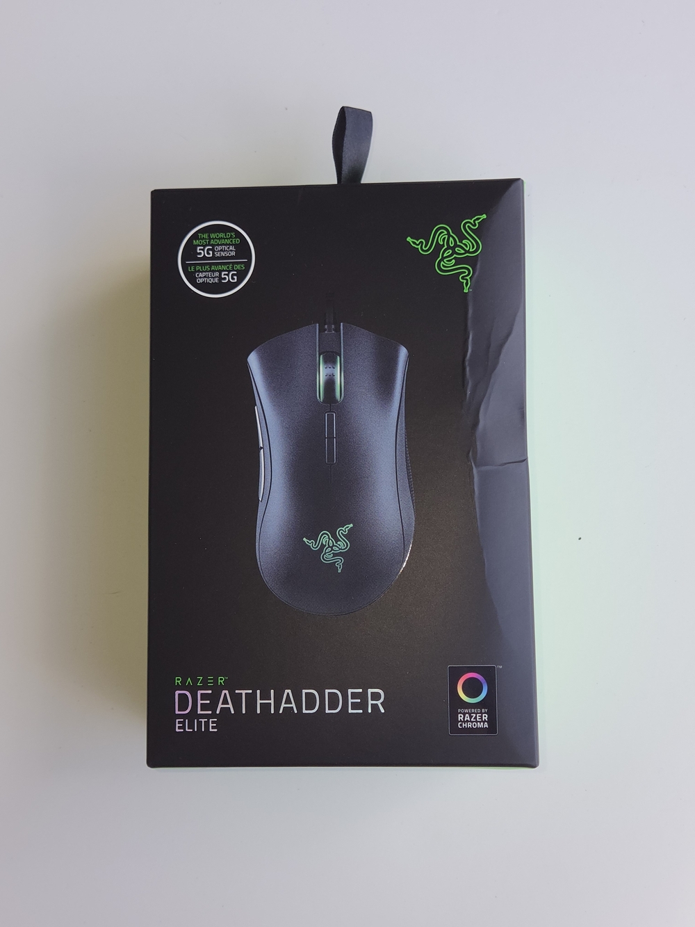 Razer DeathAdder Elite Gaming Mouse 16,000 DPI Optical Sensor Matte Black NWT